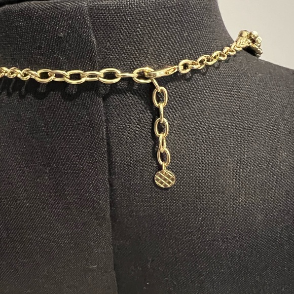 Black and white 14 k plated Choker Necklace - Picture 4 of 4